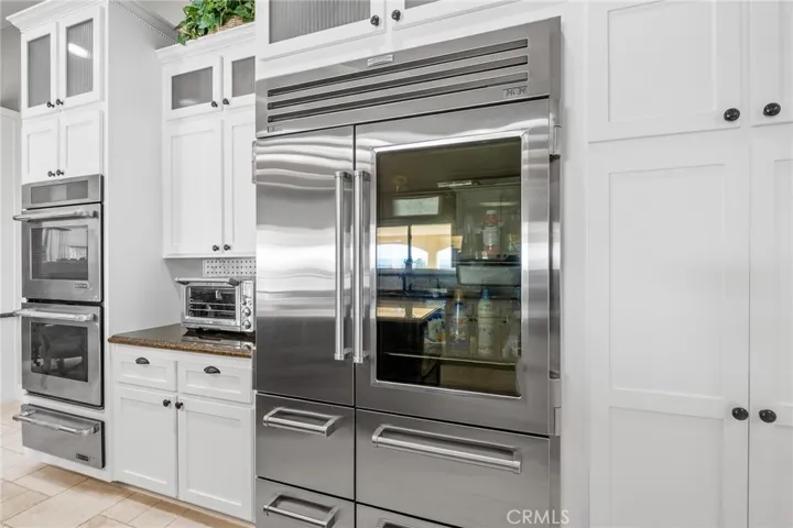 Chef's kitchen with upgraded appliances.