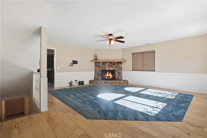fire in fireplace digitally altered