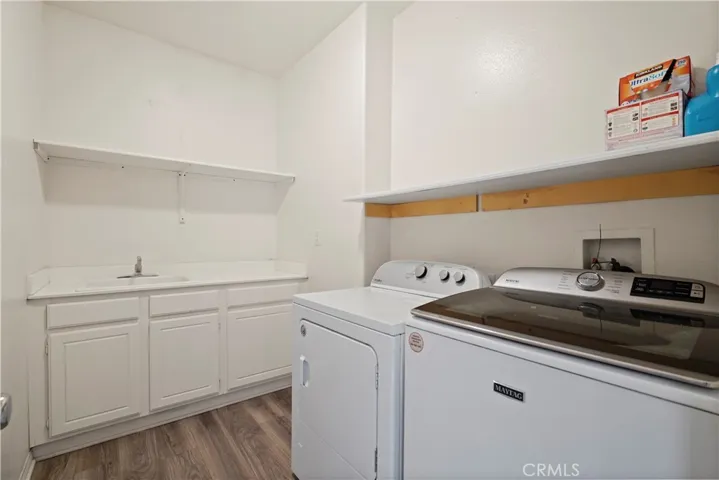 Upstairs: Laundry room lots of cabinets