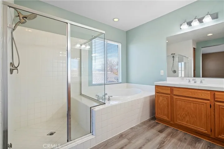 Upstairs:Master Full Bath  Separate Shower & Tub