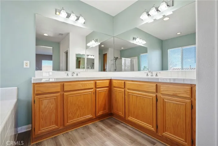 Upstairs: Master Full Bath His & Hers sinks