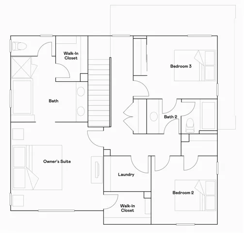 Residence 2 - level 2 floorplan