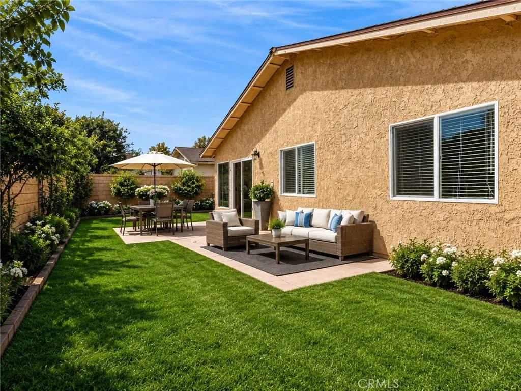 Digitally staged with grassy yard possibility