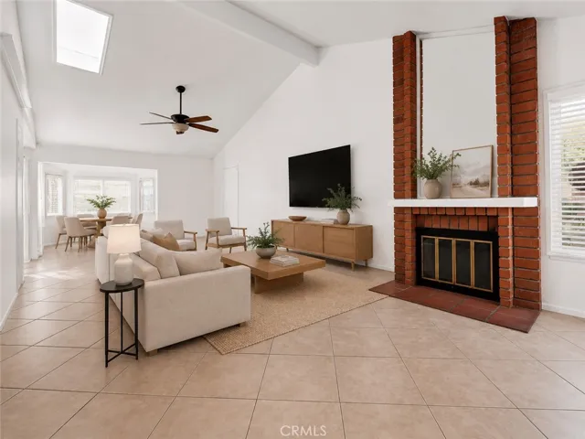 Digitally Staged living room
