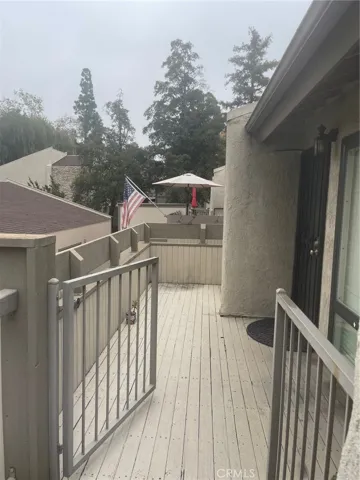 Gate to private balcony