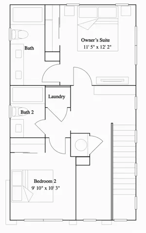 Residence 3 - level 2 floorplan