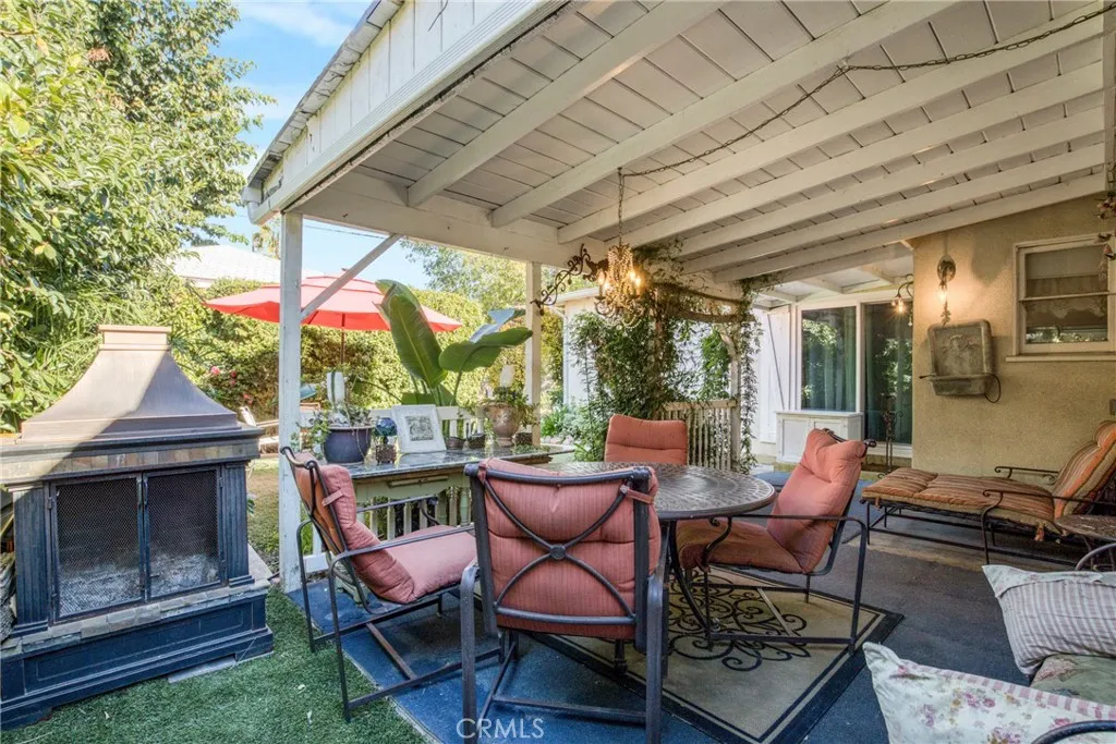 Backyard patio