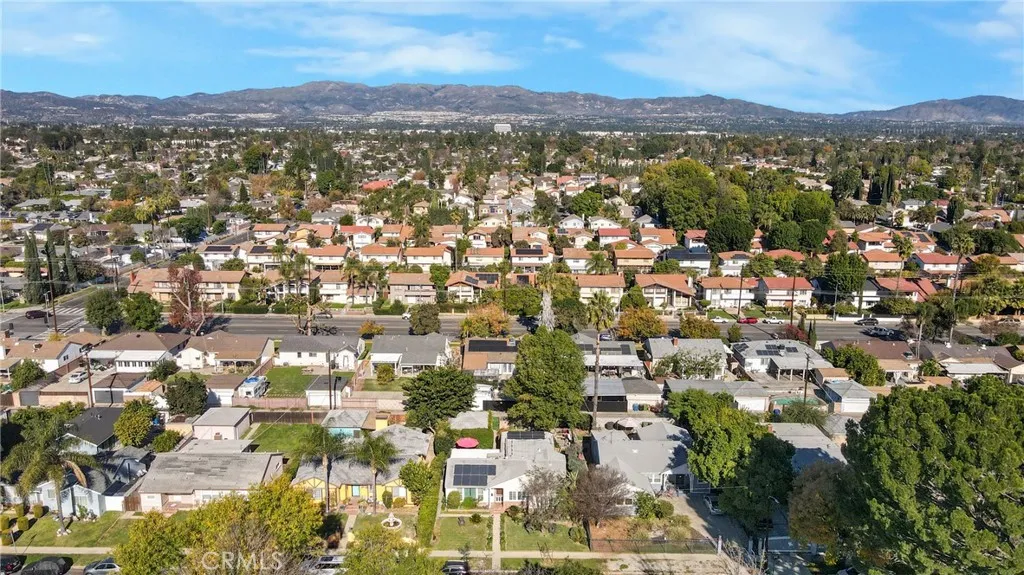 Aerial view front of home