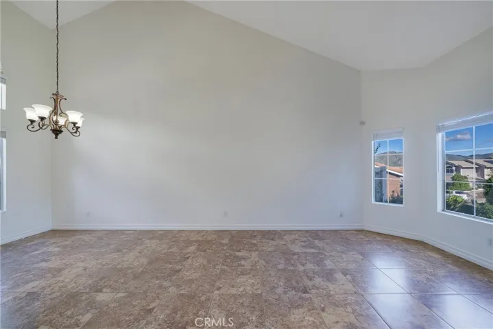 Living room and Dedicated Dining room with Vaulted ceilings