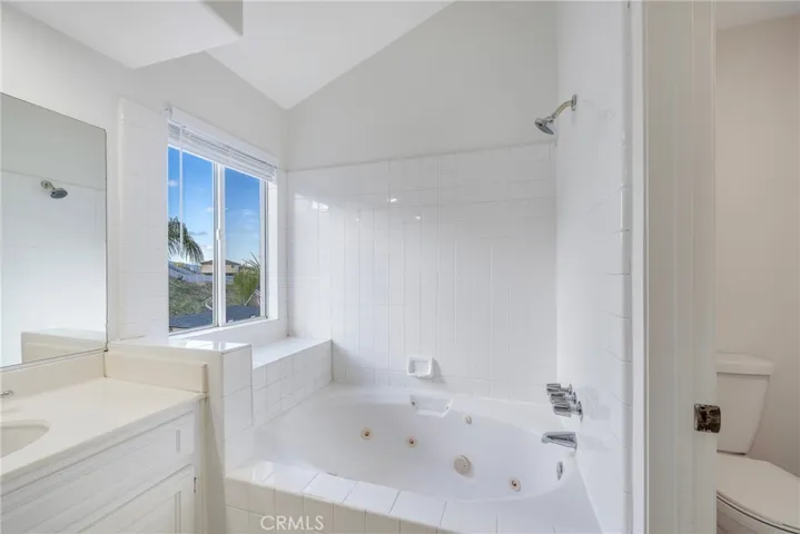 Large jetted tub and shower