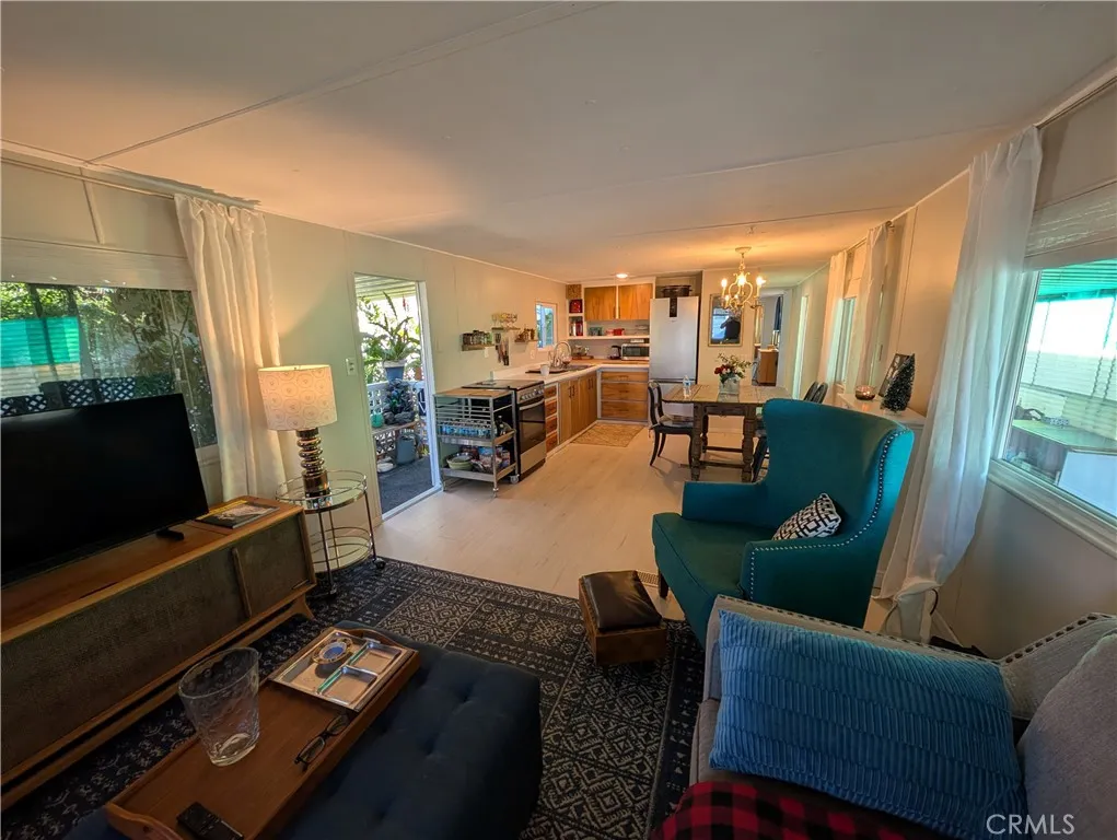 Living Room, Dining Room, and Kitchen