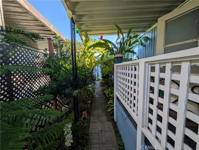 Walkway from Sidedoor to Garden and Storage Sheds