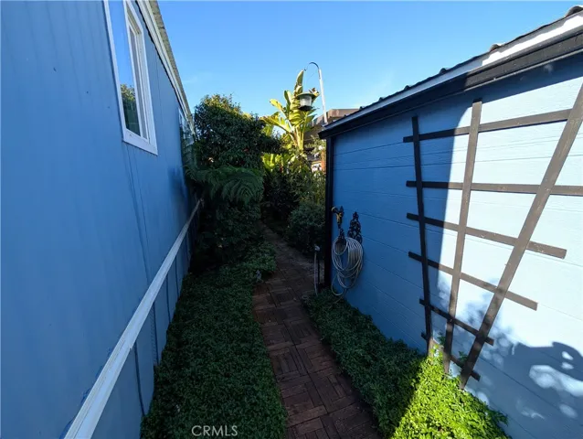 Garden Walkway to Storage Sheds