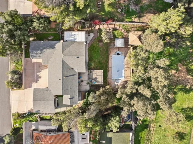 Drone view from directly above (north -south)