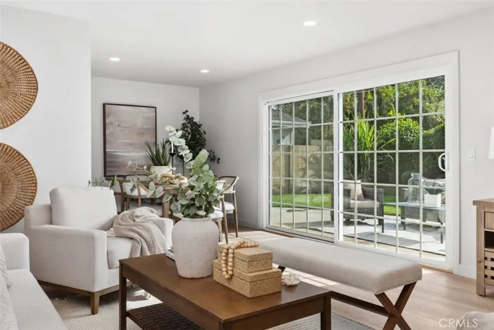 Living Room & Dining Room with a view of the backyard!