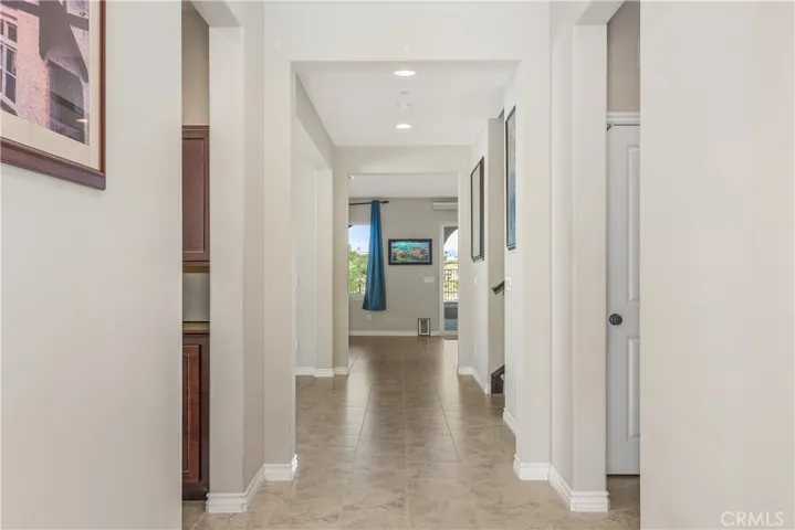 Stunning open entry hall from the covered porch