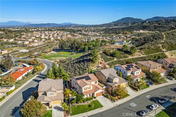 Another view of the front of the home and views of the mountains!