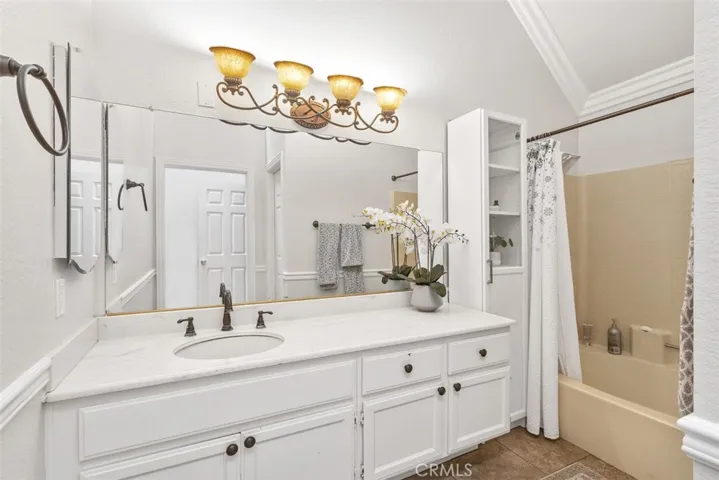 Primary bathroom with soaking tub