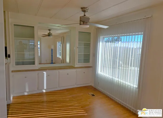 Dining Area With Fan Chandelie
