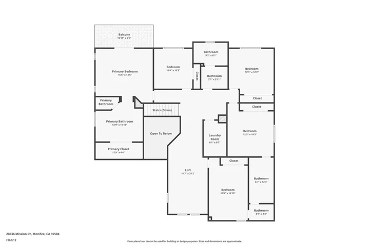 Upstairs Floorplan