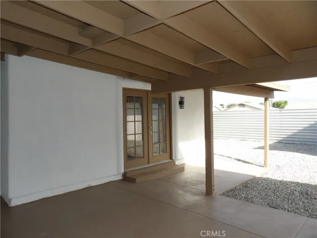 Rear patio. HUGE patio cover.