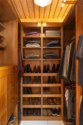 Master walk in closet