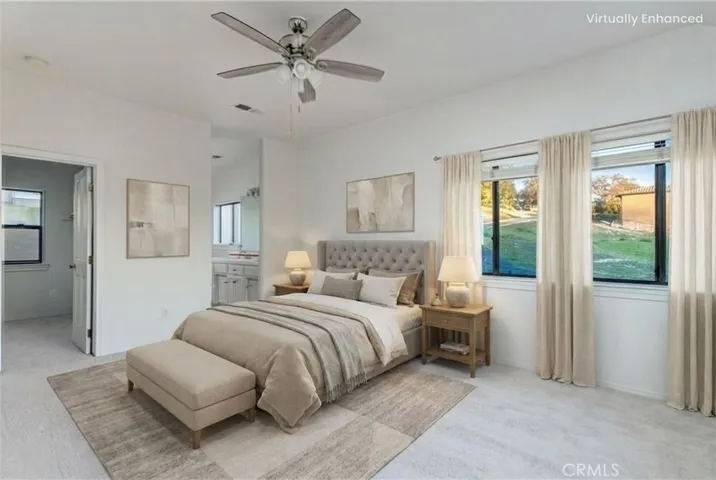 Primary Bedroom virtually staged