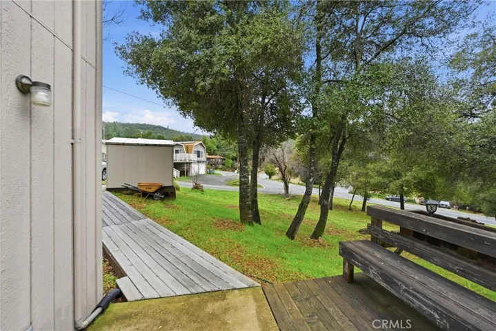 Side yard looking toward the street.