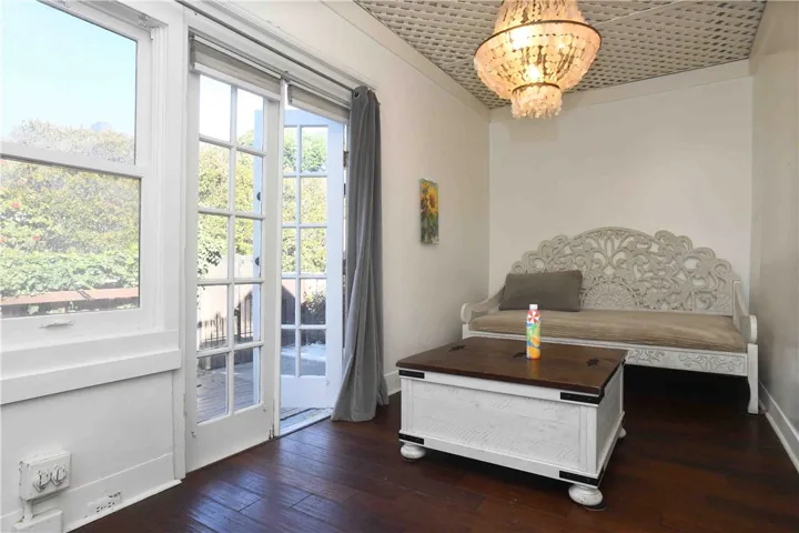 Sun room/additional bed room with French doors to patio