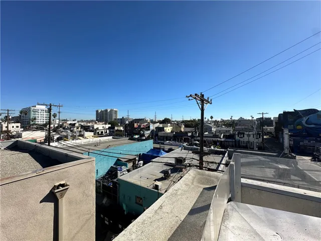 Roof deck — facing south east over cityscape