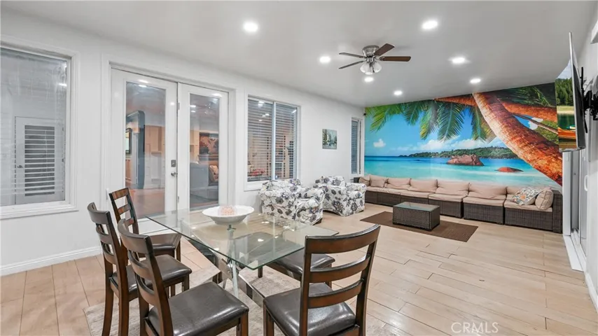 Spacious room with access to outdoor living