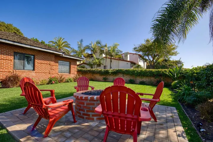 Front Yard Fire Pit Area