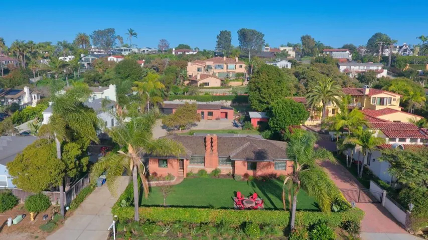 Aerial front view