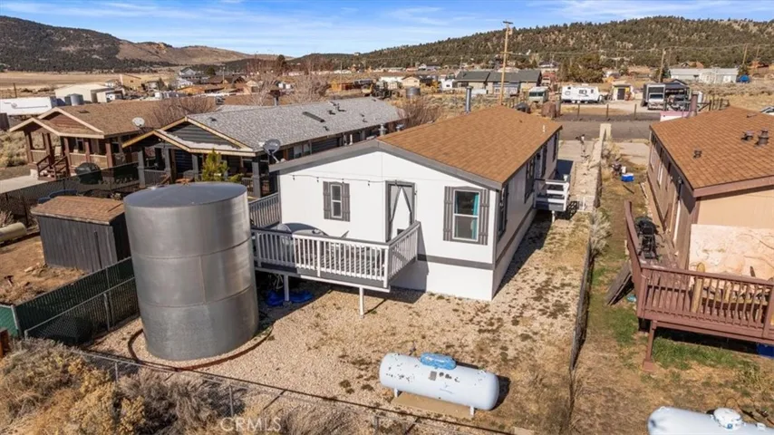 Rear of property