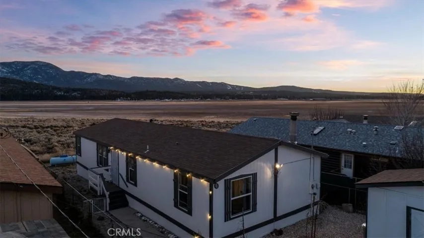 Twilight view of the home