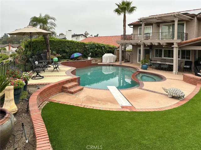Diving board into the pool!