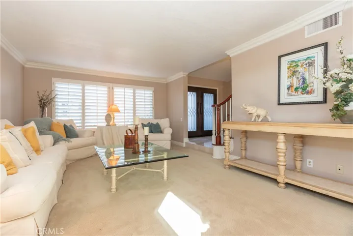 Elegant, spacious living room.