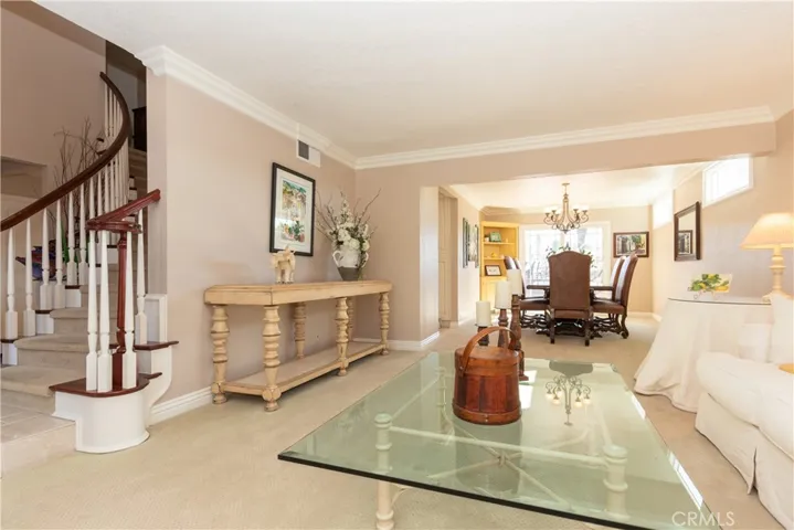 Formal living room and dining room.