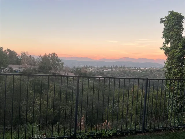 Sunset from backyard