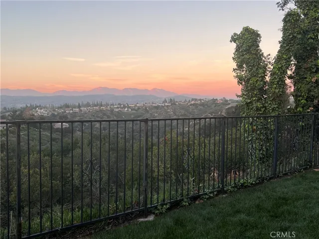 Sunset from backyard