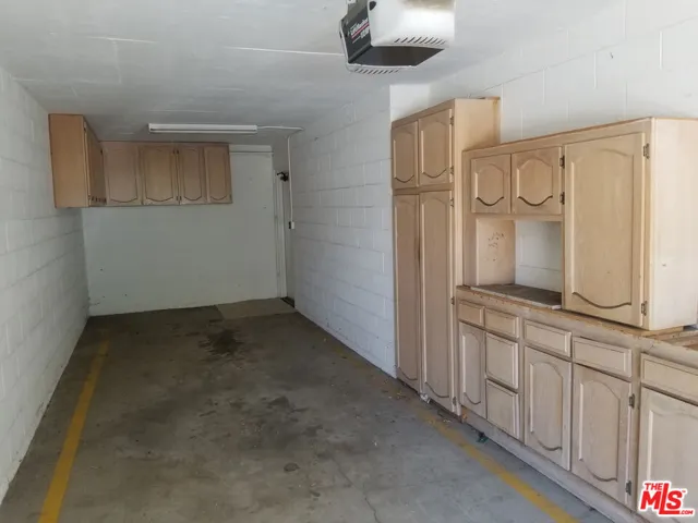Private garage with closets