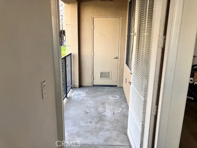 Patio leading to water heater