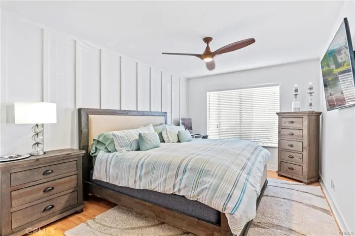 Primary bedroom. (Note: The home is currently unfurnished, these photos taken previous