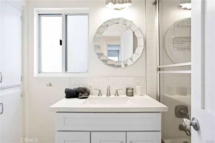 Primary en-suite bathroom, nicely remodeled.