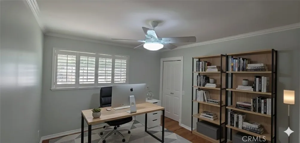 Virtually staged office or 3rd bedroom