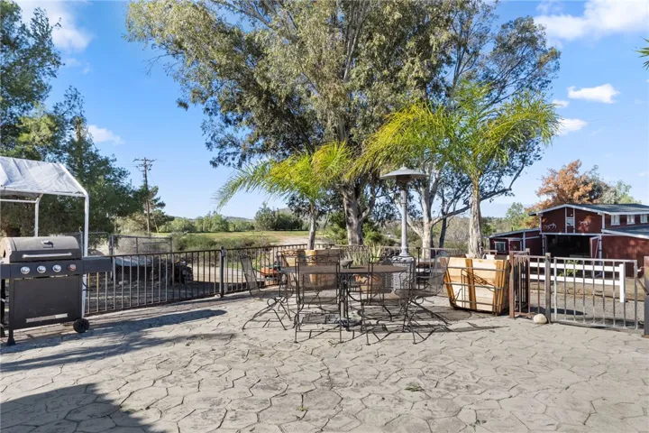 patio area front of house