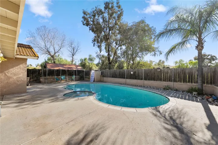 backyard pool area