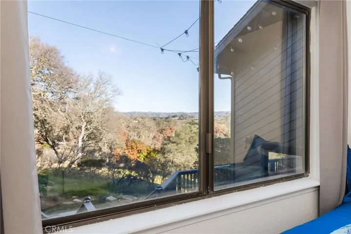 Views to the North can be seen from the bedroom.