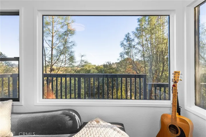 The large windows throughout the home perfectly frame the vistas.