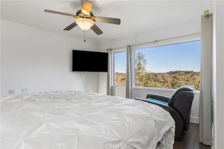 The top floor consists predominately of the primary suite.